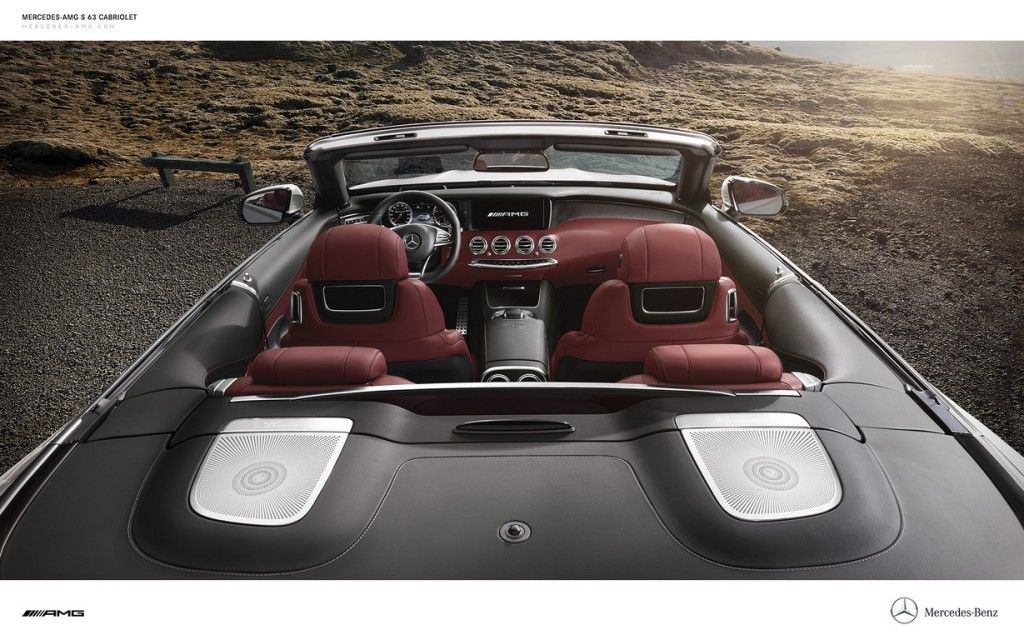 Mercedes-AMG S 63 cabriolet interior interiér sedačky seat