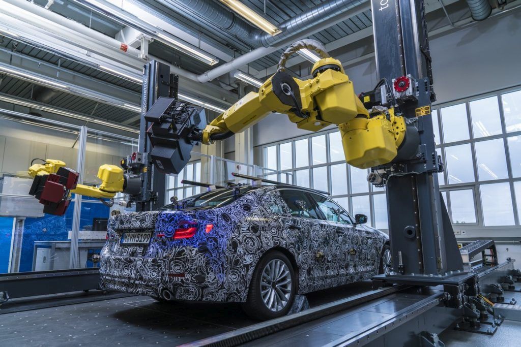 BMW závod 3D meranie measuring robot 5er radu 5 4
