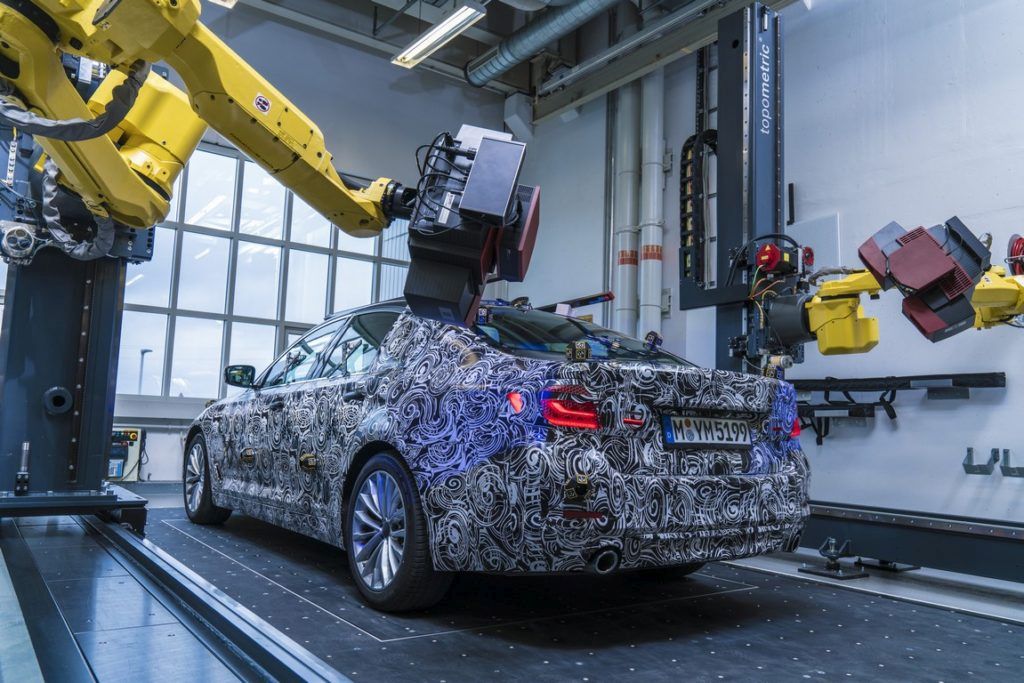BMW závod 3D meranie measuring robot 5er radu 5 5