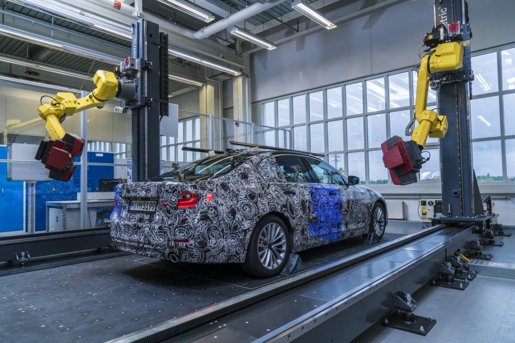 BMW závod 3D meranie measuring robot 5er radu 5 6