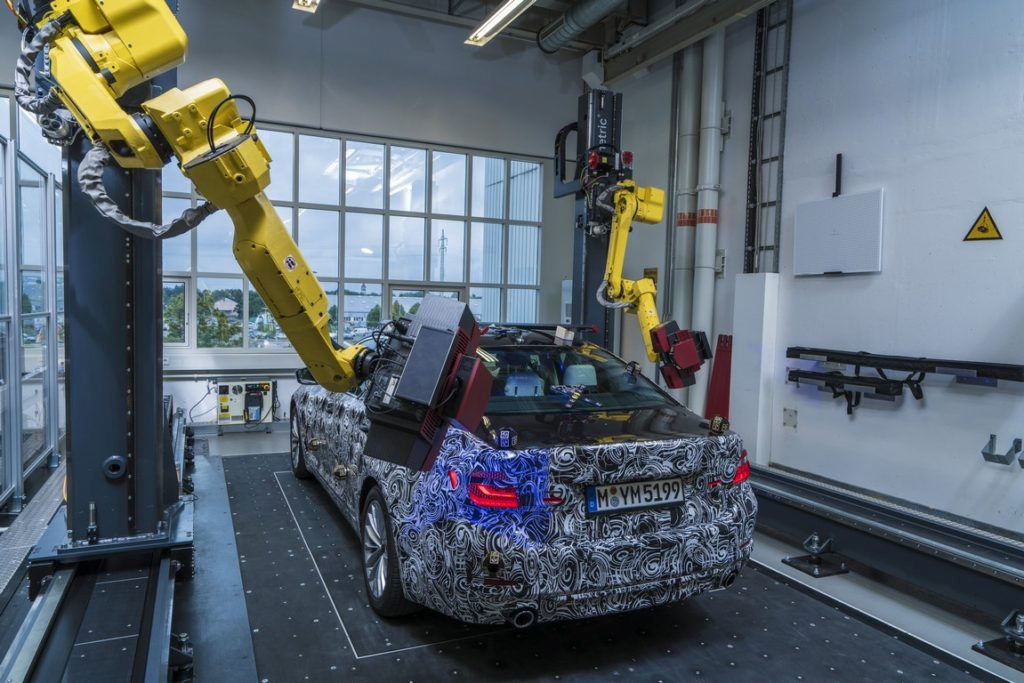 BMW závod 3D meranie measuring robot 5er radu 5 7