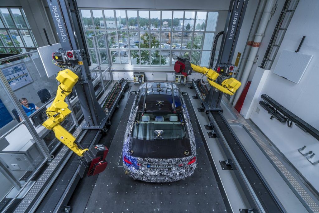 BMW závod 3D meranie measuring robot 5er radu 5 8