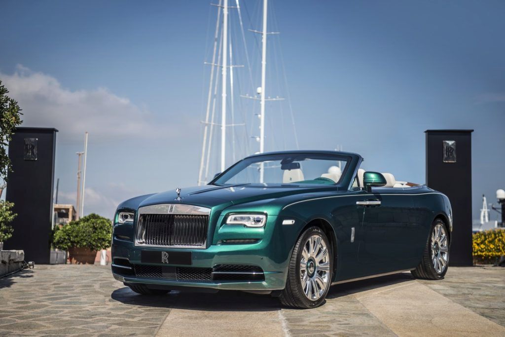 Rolls-Royce Dawn Wraith smaragd emerald interior interiér luxus car auto Porto Cervo 04