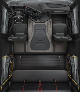 Interior of a Scania P-series Crewcab Photo: Scania 2017